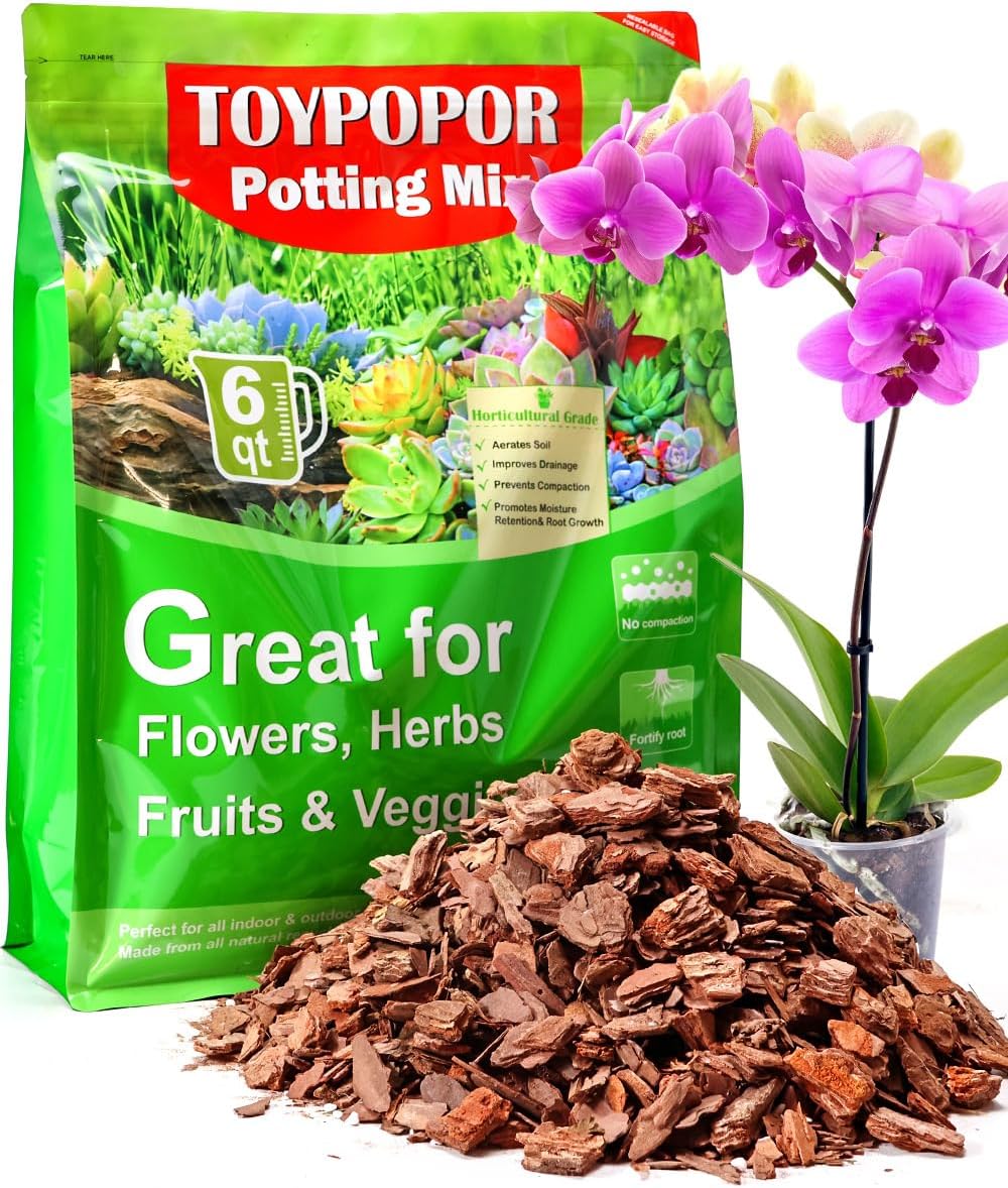 Mezcla para macetas orquídeas corteza perlita virutas pino