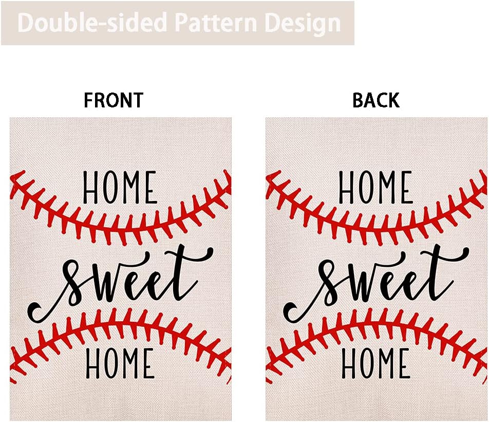 Bandera béisbol 12.5x18pulg vertical doble cara decoración exterior