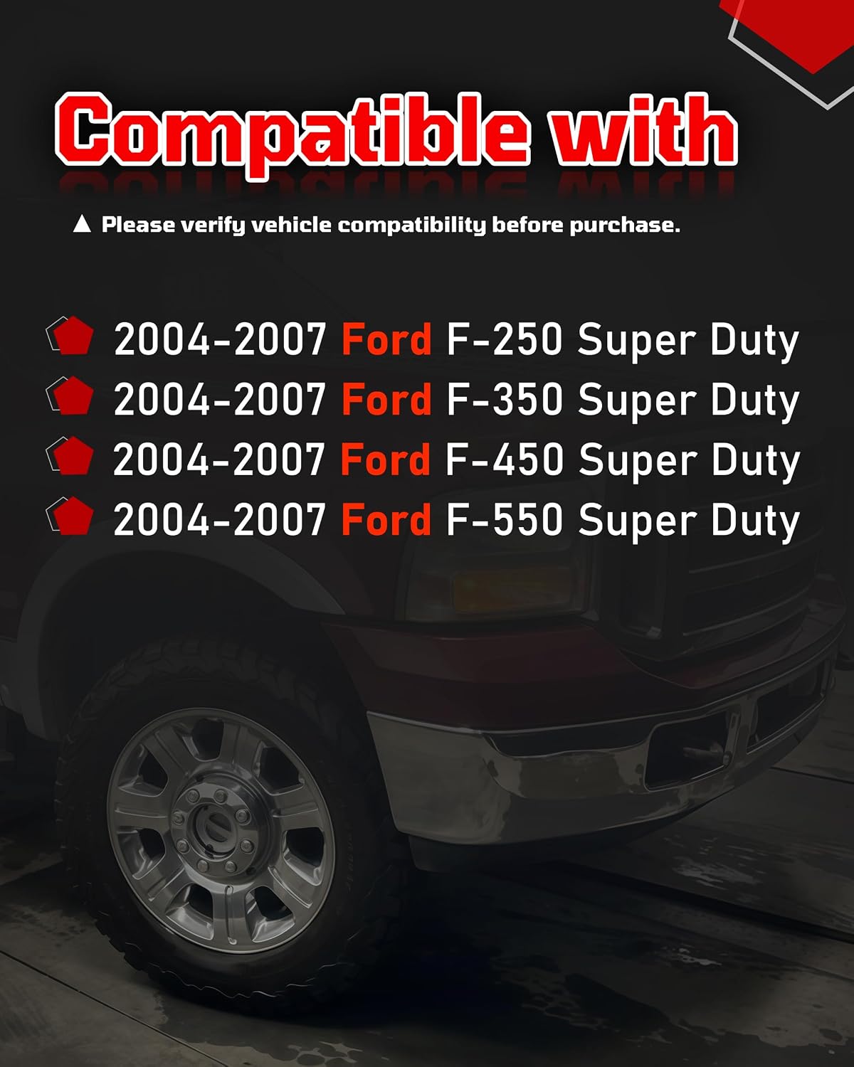 Deflector aire radiador comp Ford F250 F350 F450 F550