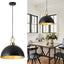 Lámpara colgante isla cocina 16.1pulg negro mate mango
