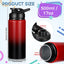16 Botellas Agua Aluminio Reutilizables Tapas Presión Multicolor