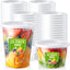 Set 50 Recipientes Plástico 16-32oz con Tapas
