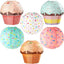 6 Linternas Papel Colgantes para Fiesta Cupcakes Baby Shower