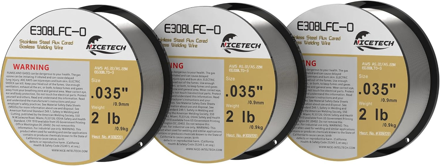 Alambre soldadura acero inox E308LFC-O 2lbs