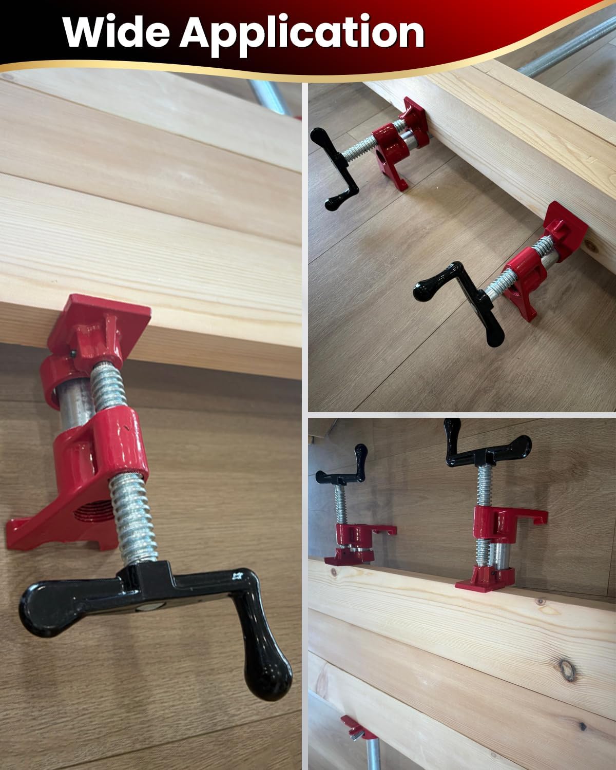 Abrazaderas tubo 3/4 pulg 6 pzas carpintería bricolaje