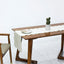 Camino mesa bordado lino 14x144pulg para tocador y comedor