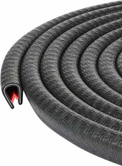 Borde negro U extrusión tamaño medio 17/32