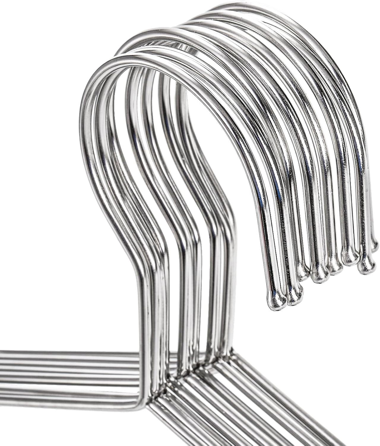 50 Perchas Acero Inox 16.5"