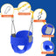 Set columpio patio bebé plástico amarillo
