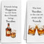Set 2 Toallas cocina decorativas Friends and Bourbon