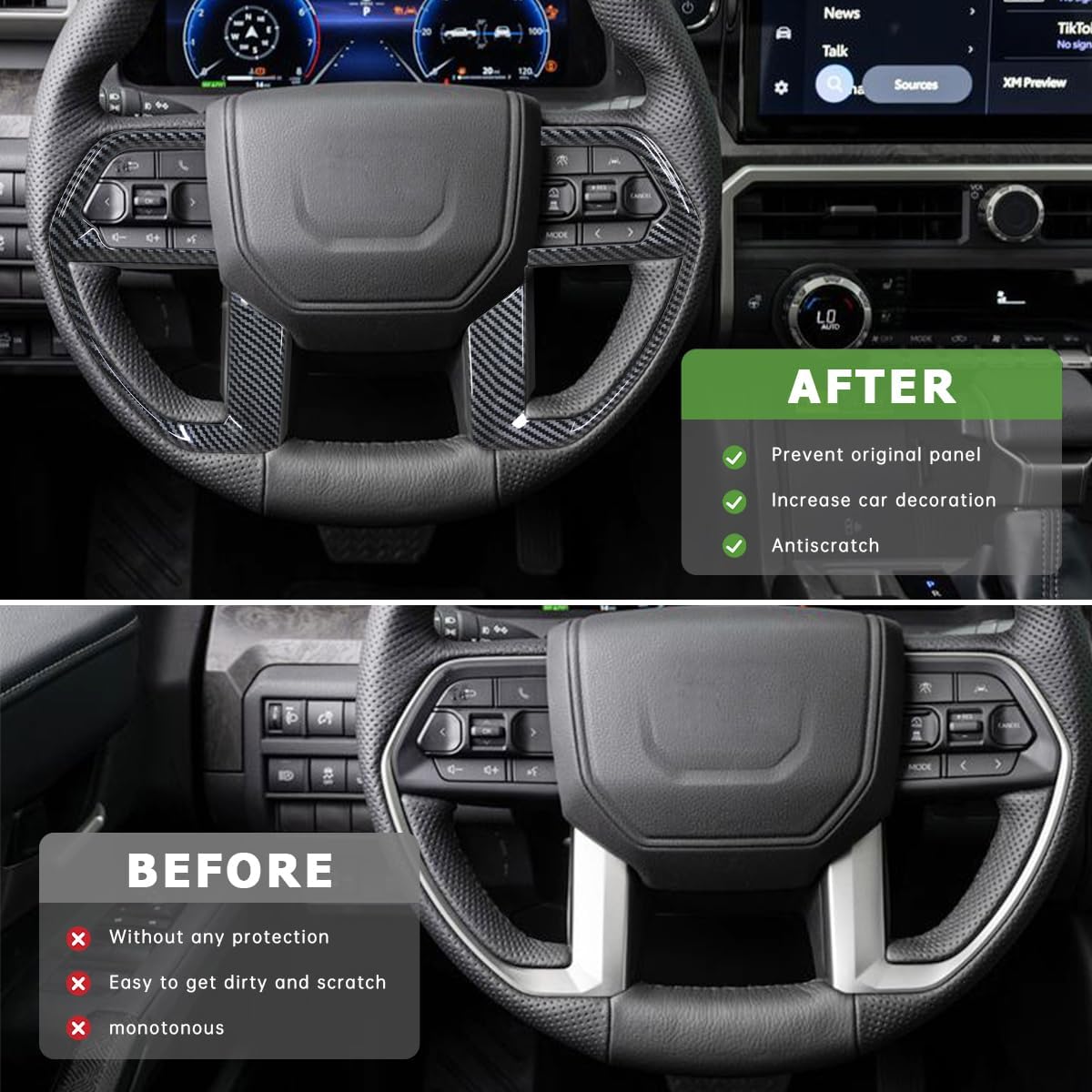 Funda volante comp Toyota Tundra/Sequoia 22-26 y Tacoma