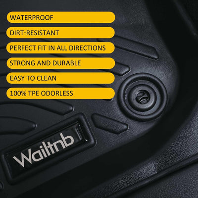 Set tapetes auto piso y maletero ajuste personalizado negro