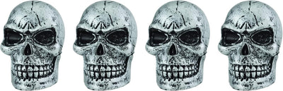 Tapas llanta coche calavera cubiertas válvula bicicleta plateado