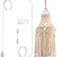 Lámpara colgante bohemia enchufable con pantalla macramé