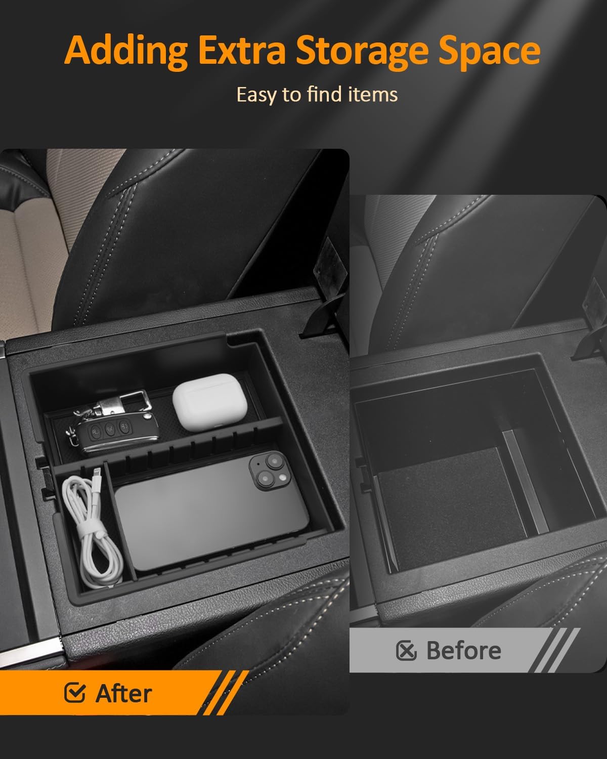 Organiz. consola central GX550 Lexus con soporte brazo
