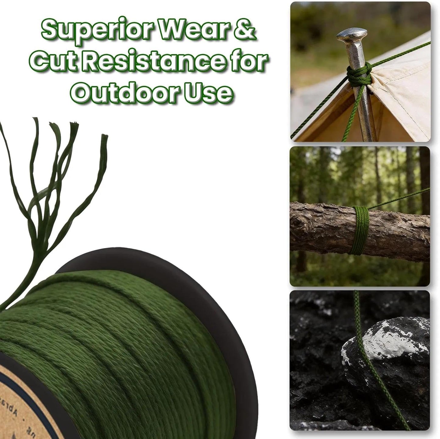 Cable Kevlar resistente abrasión trampa sierra camping