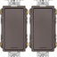 Interruptor pared basculante 15A marrón 4 vías TM874 set 2