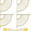 Soporte estantería moderno oro cepillado 10"