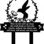 Estacas conmemorativas para tumba de colibrí jardín
