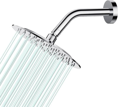Cabezal ducha lluvia acero inox cromo alto flujo