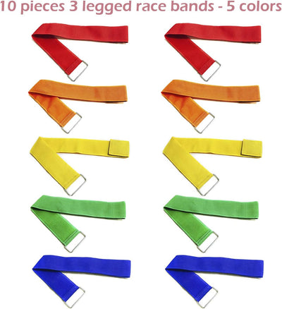 10 Bandas Carreras 3 Patas Duraderas Coloridas