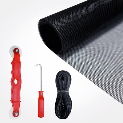 Kit reparación puerta ventana 48x118pulg malla fibra vidrio