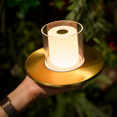 Lámpara inalámbrica mesa recargable LED 4 niveles táctiles