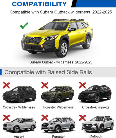 Barras portaequipajes 300lb comp Subaru Outback 22-26
