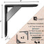 Soportes estante flotante bajo perfil 500lb 8x8x1.5" set 2