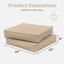 Set 2 cojines silla exterior 22x22x4" impermeables