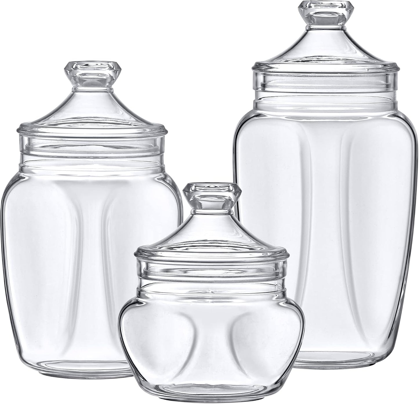 Recipientes baño plástico set 3 60/42/24oz sin BPA
