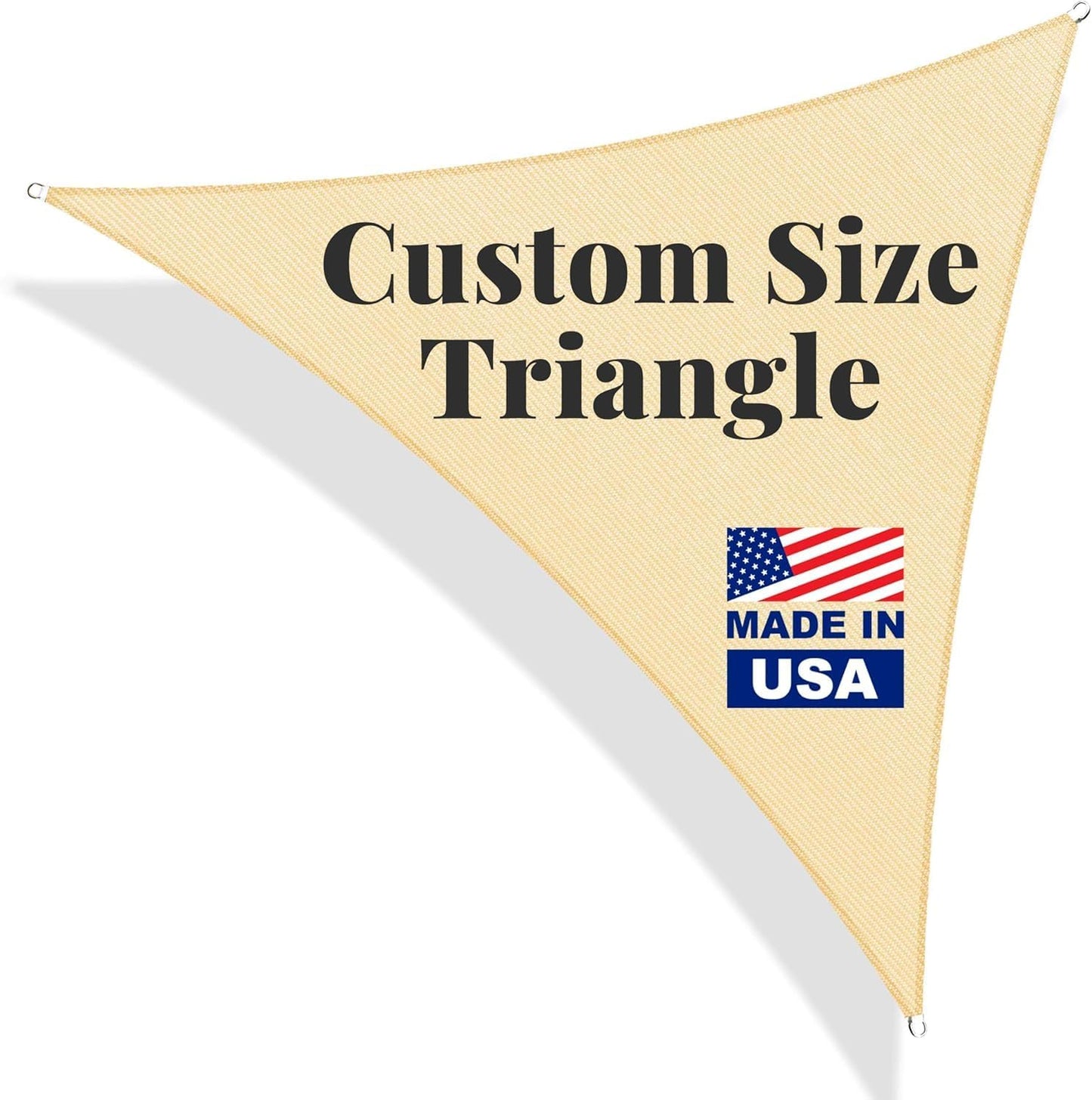 Parasol triangular 24x24x33.9pies bloqueo UV para patio