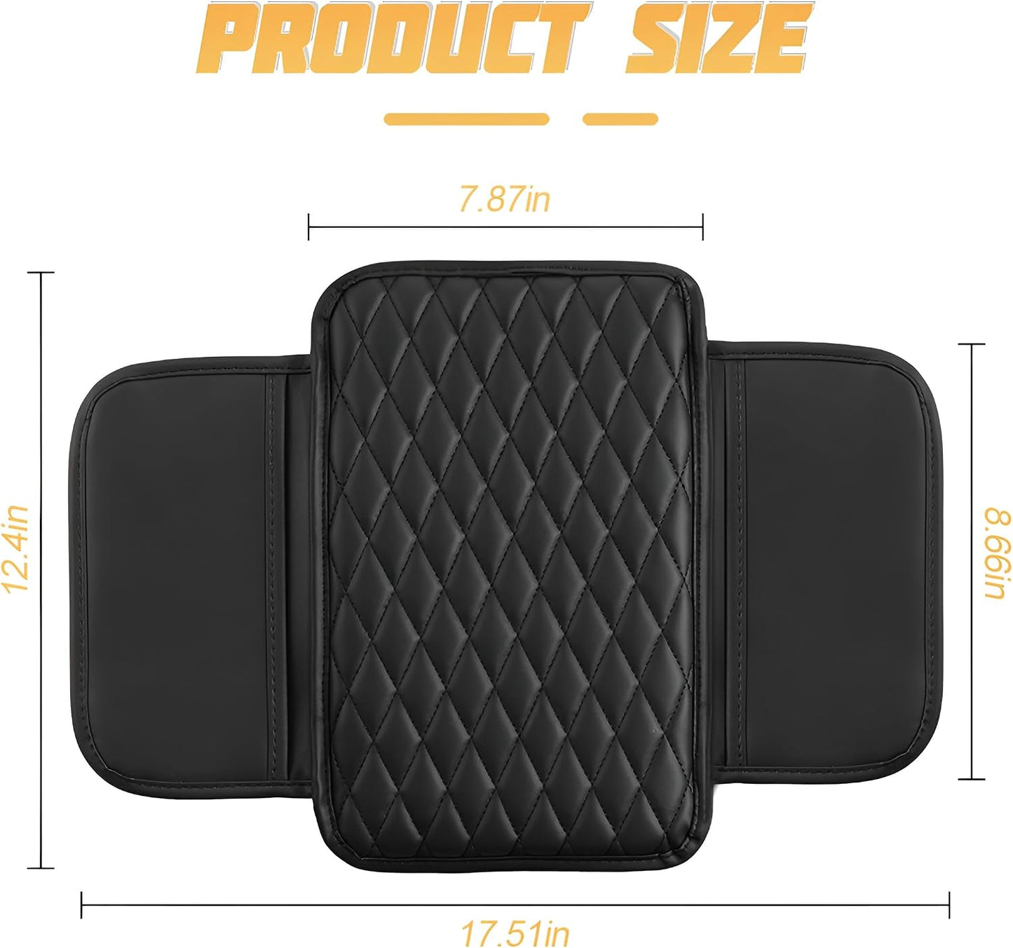Funda consola central automotriz cuero con bolsas almacenamiento