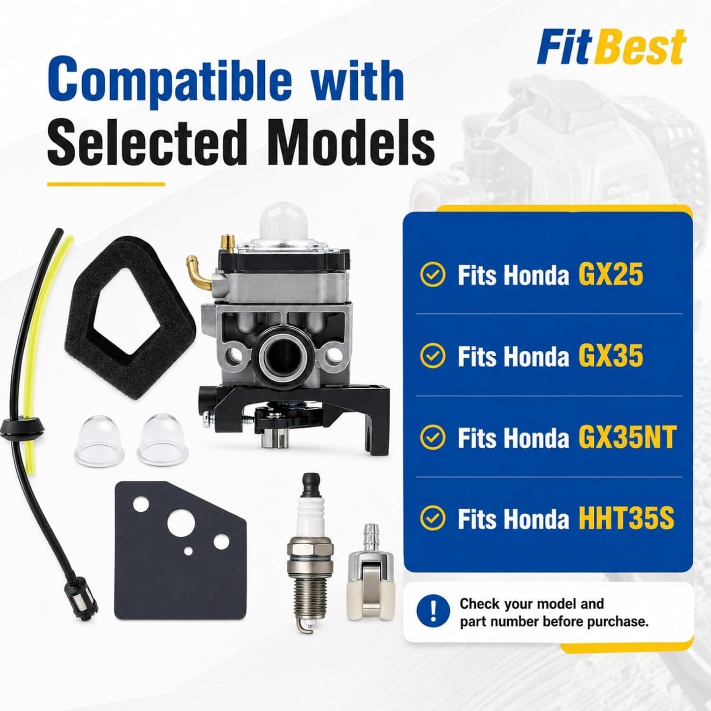 Kit afinación carburador comp GX35 HHT35S