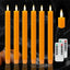 Velas LED cónicas sin llama parpadeantes control remoto