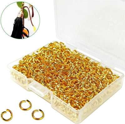600 Anillos Salto Chapados Oro Cierre Círculo Joyería