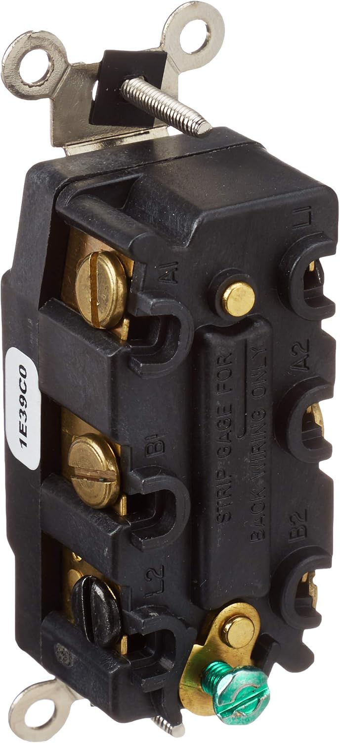 Interruptor CA doble polo 20A 120/277V blanco