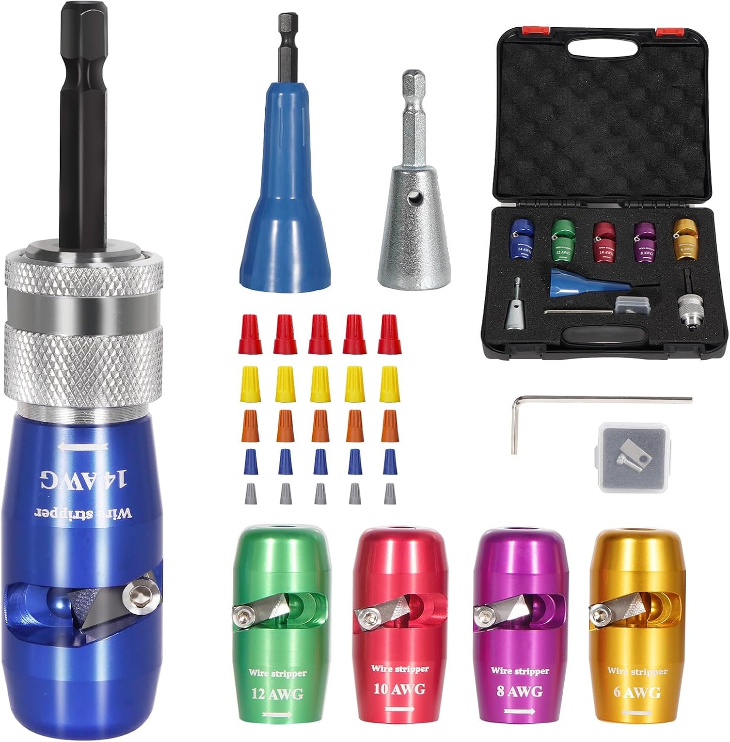 Herramienta pelacables taladro 35en1 profesional 14-12-10-8-6
