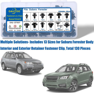 Set 130 Pzas Retenedores Subaru Forester Interior Exterior