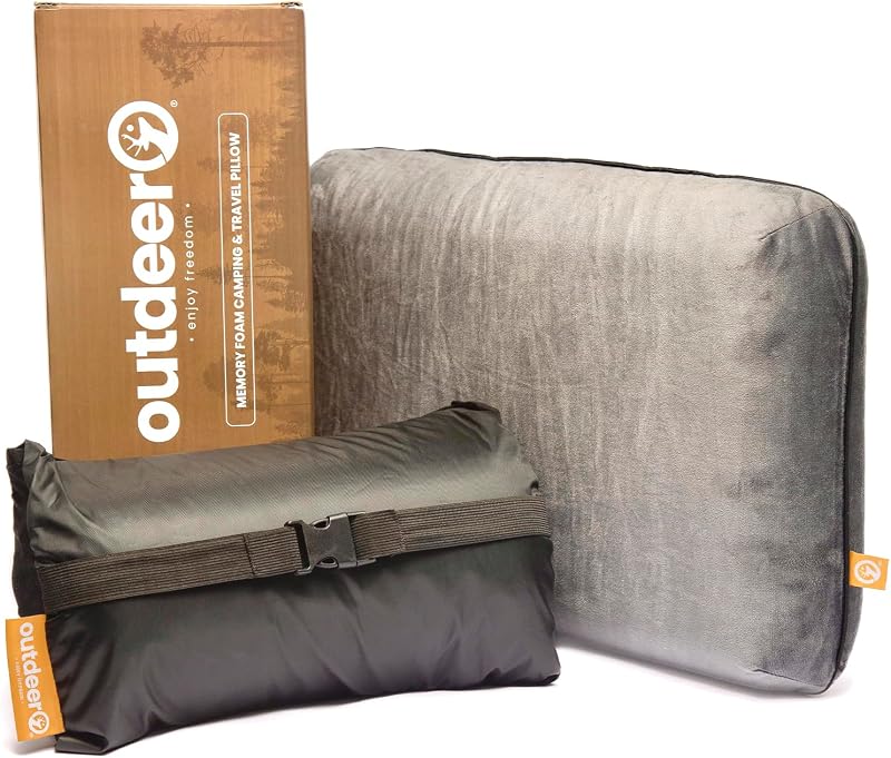 Almohada campamento espuma viscoelástica con funda polar