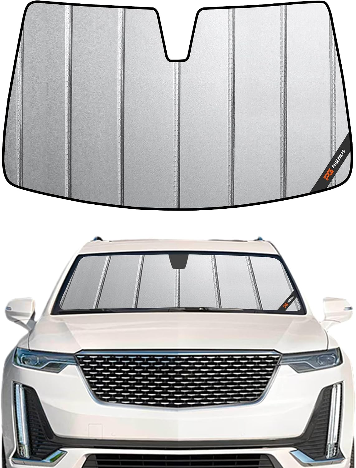 Parasol parabrisas Cadillac XT6 20-25 cuero gris