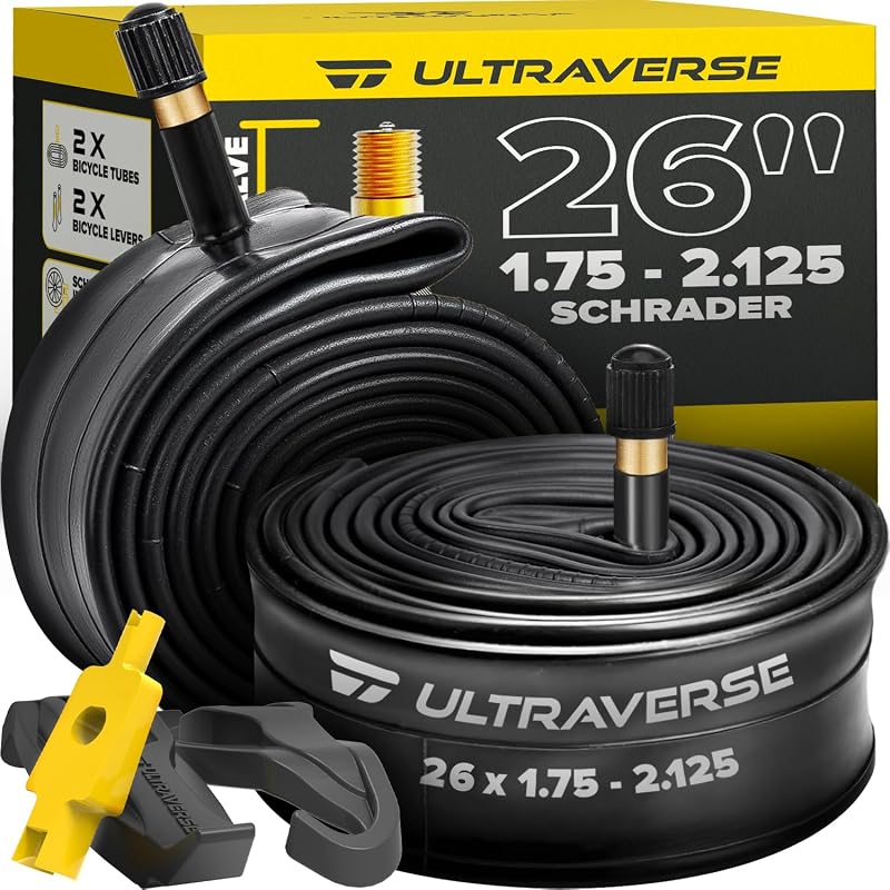 Tubo bicicleta 26x1.75-2.125 pulg Schrader paquete 2