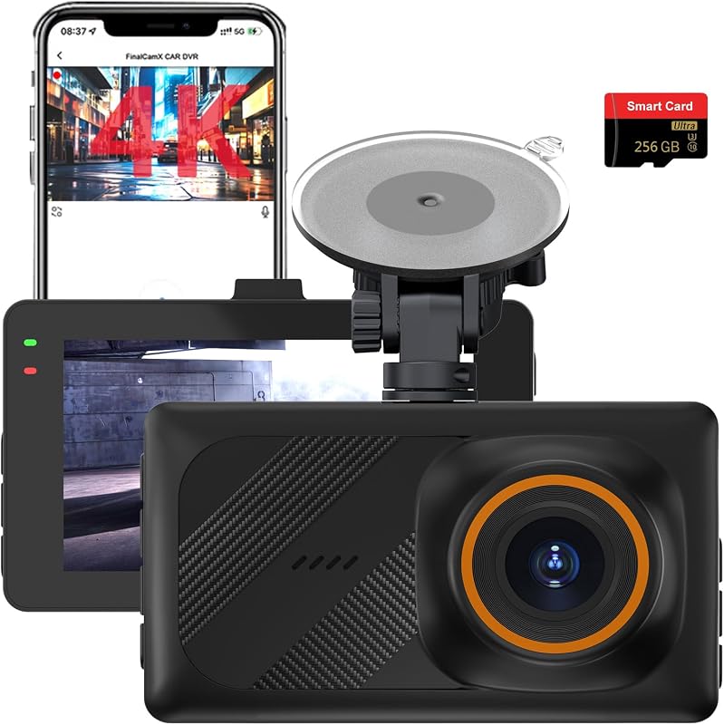 Cámara 4K WiFi gran angular 170° pantalla 3" visión nocturna