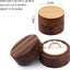 Caja madera anillos compromiso 2 ranuras elegante retro