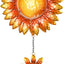 Campana jardín decorativa 26.5x7.5" naranja cálido