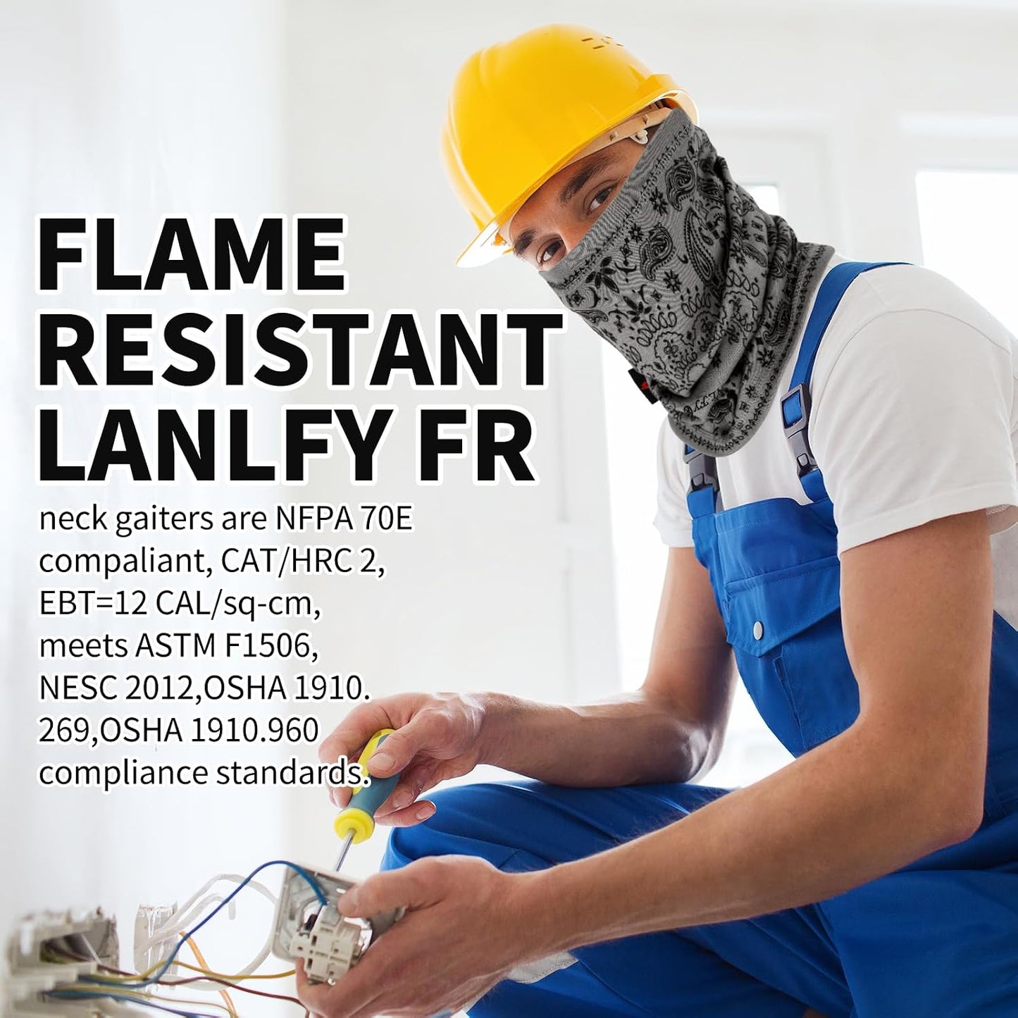 Máscara facial resistente al fuego para soldadura