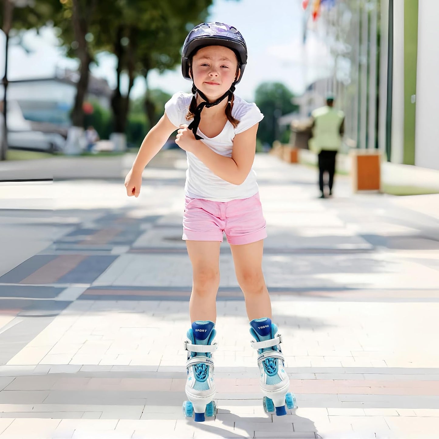 Patines ajustables para niños 3-12 años con ruedas