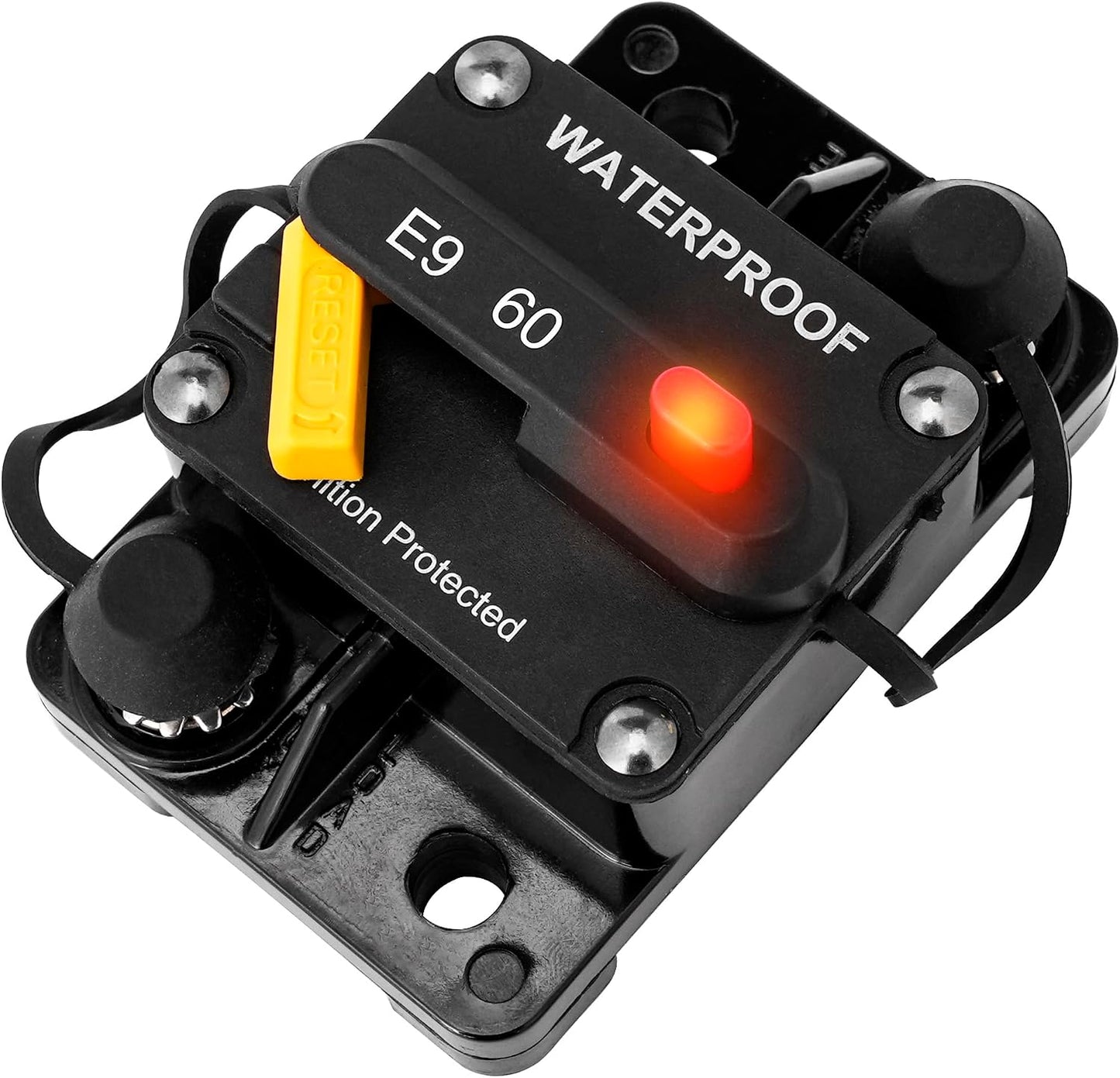 Disyuntor 12V-48V CC con interruptor y lámpara 60A