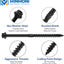 Tornillos hex 1/4x6 pulg para madera exterior pack 50