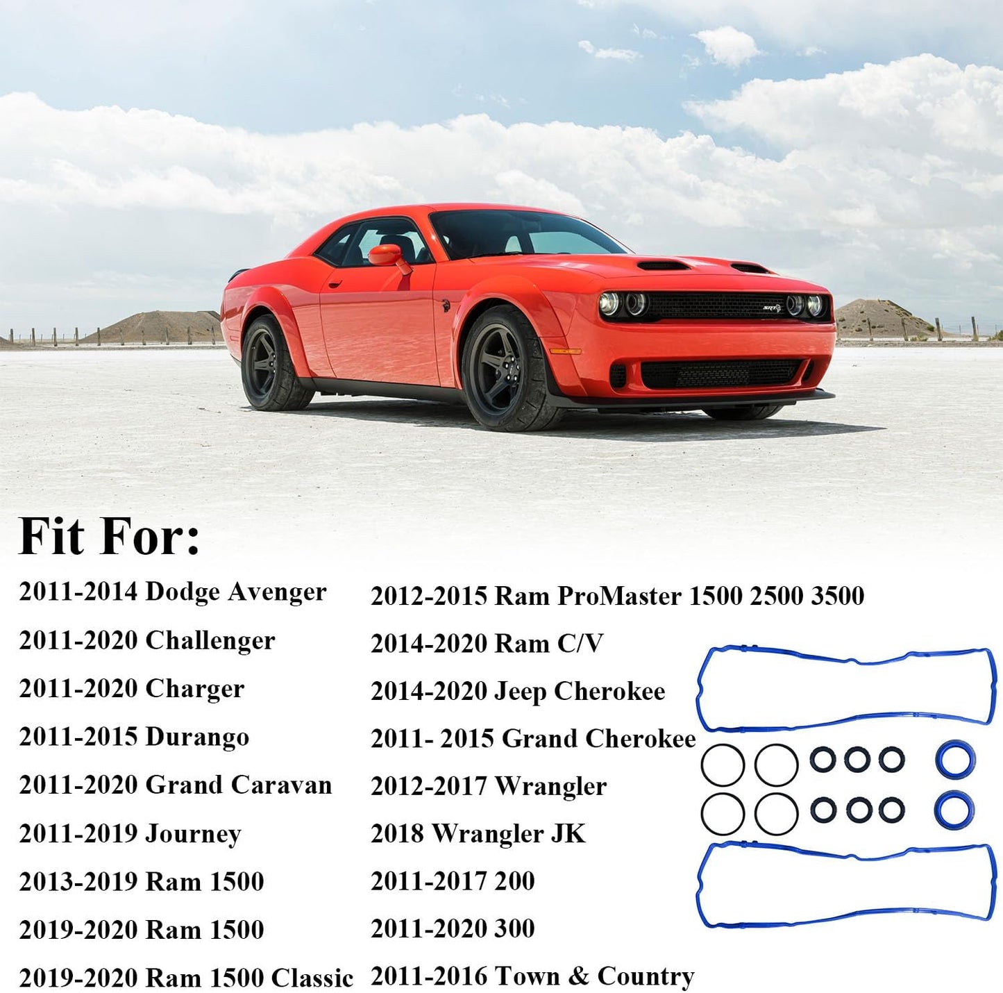 Kit juntas válvula comp 3.6L V6 Dodge 11-20 Jeep Wrangler